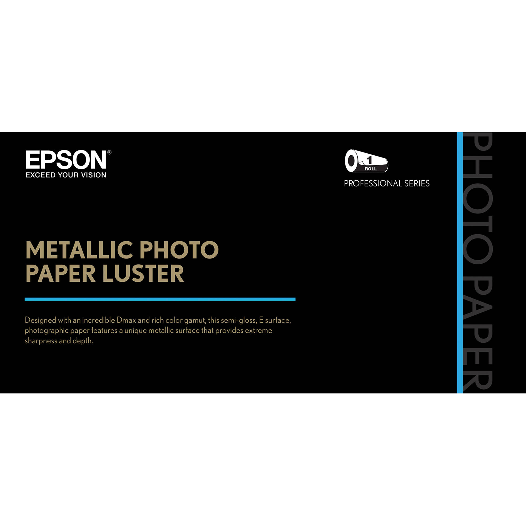 Epson Metallic Photo Paper Luster (44" x 100', 1 Roll)
