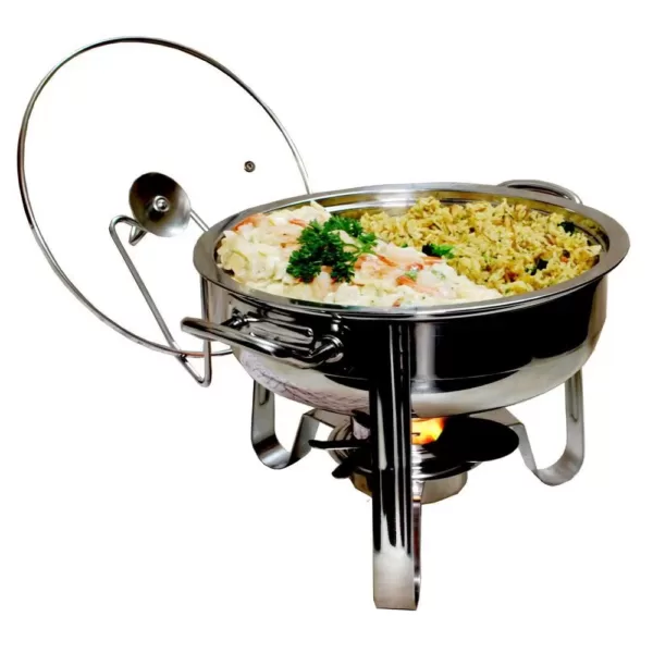 ExcelSteel 4 Qt. Professional Heavy Duty Chafing Dish Set with Lid