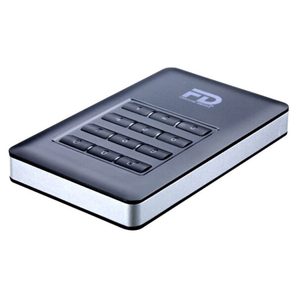 Fantom DataShield 256-bit AES Hardware Encrypted Portable USB 3.1 Gen 1 External Hard Drive (2TB)