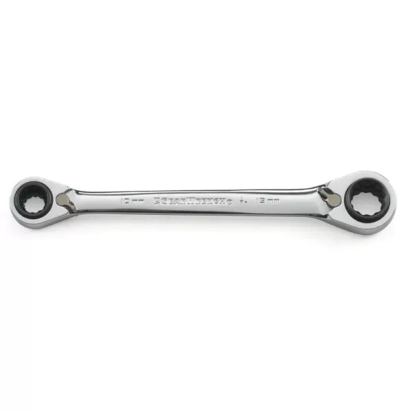 GEARWRENCH 8mm x 10mm & 12mm x 13mm QuadBox 12 Point Reversible Ratcheting Wrench