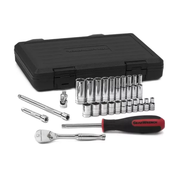 GEARWRENCH 26-Piece 1/4 in. Drive 12-Point Standard SAE Mechanics Tool Set