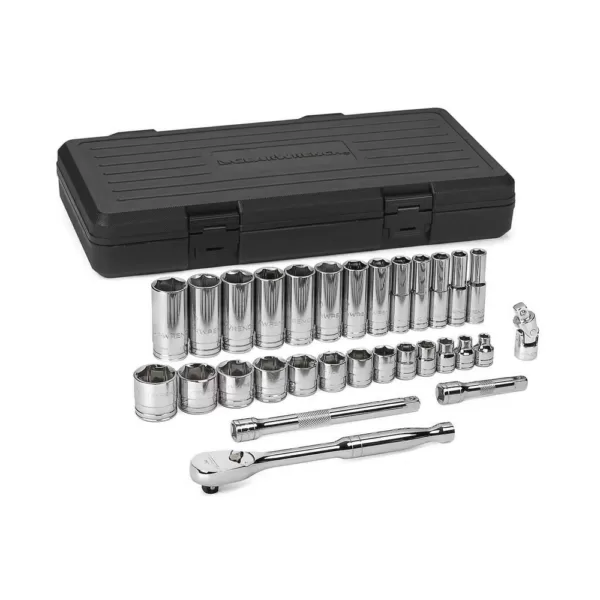GEARWRENCH 30-Piece 3/8 in. Drive 6-Point Standard and Deep SAE Mechanics Tool Set