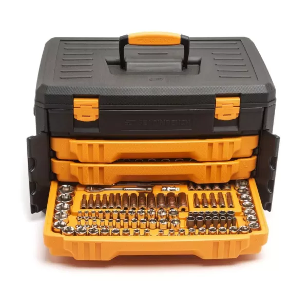 GEARWRENCH 6-Point Mechanics Tool Set in 3-Drawer Storage Box (243-Piece)