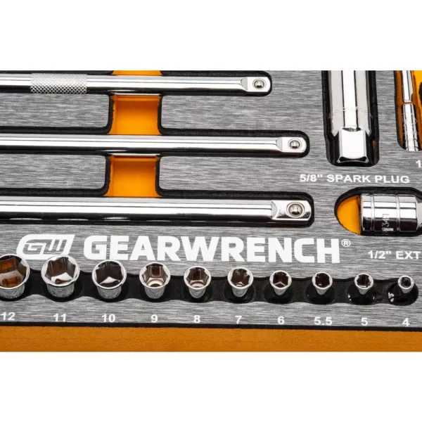 GEARWRENCH 1/4 in., 3/8 in., 1/2 in. 120XP EVA Socket Tray Mechanics Tool Set (94-Piece)