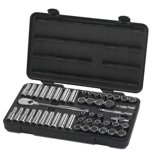 GEARWRENCH 1/2 in. Drive 12-Point Ratchet and Socket Set (49-Piece)