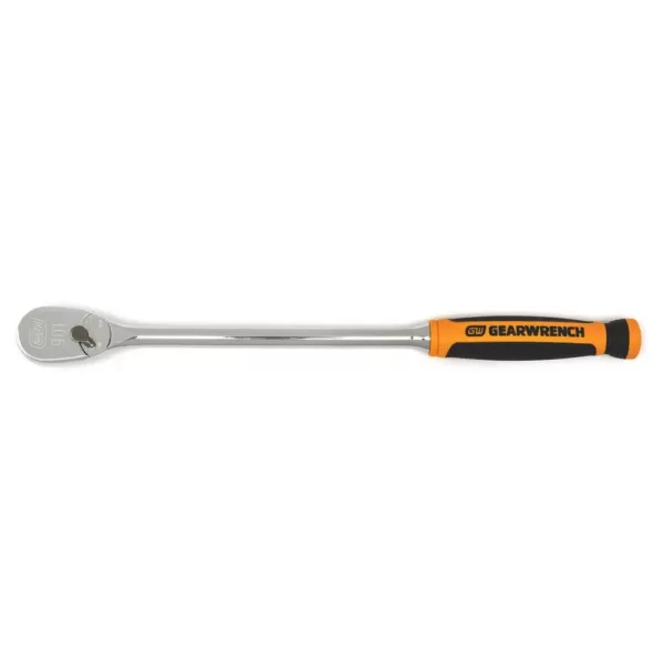 GEARWRENCH 3/8 in. Drive 90 Tooth 13 in. L Handle Dual Material Teardrop Ratchet