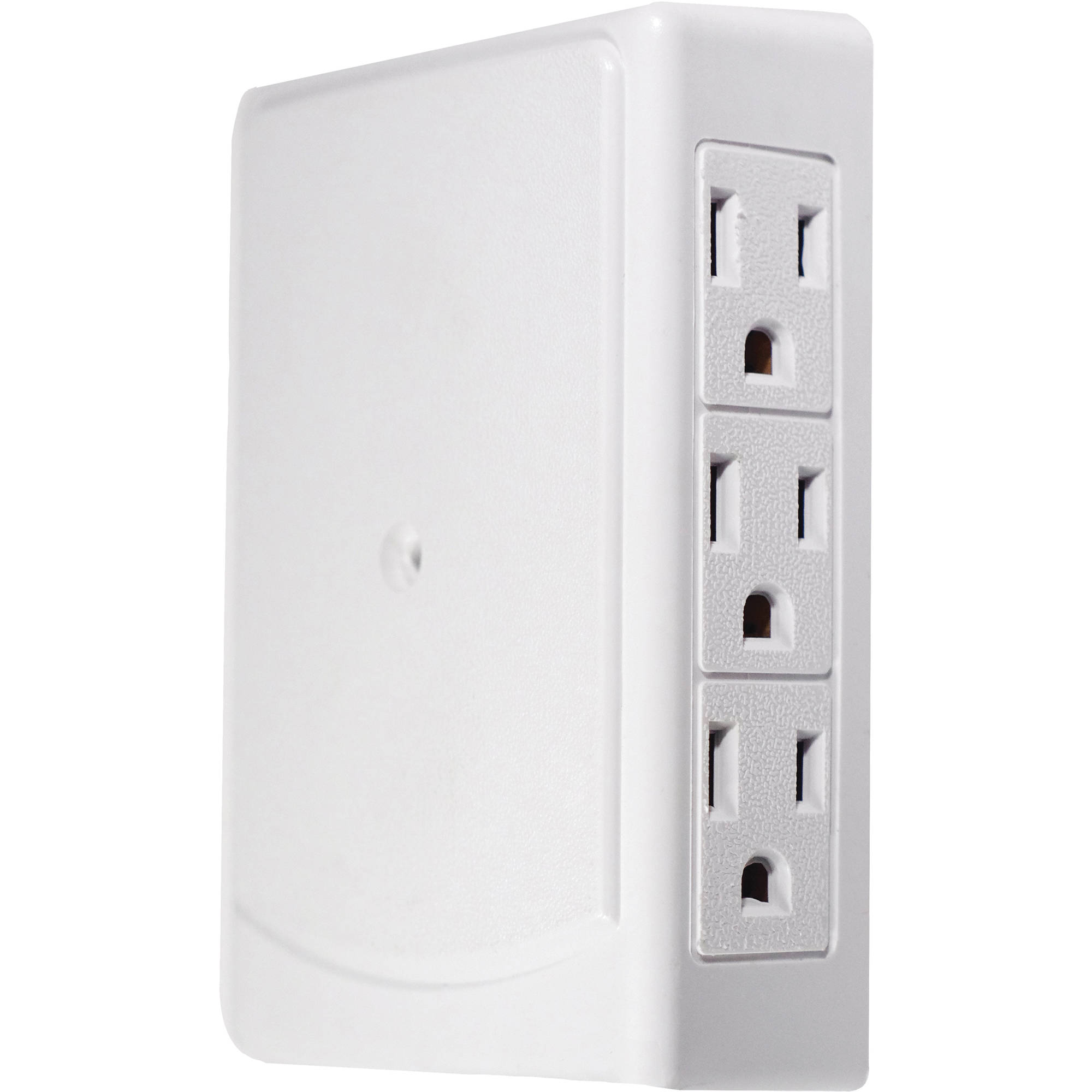Go Green 6-Outlet Side-Mount Wall Tap Adapter (White)