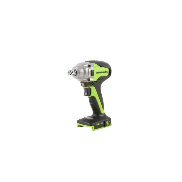 Greenworks 24-Volt Battery Cordless Brushless 1/2 in. Impact Wrench, Battery Not Included IW24L00