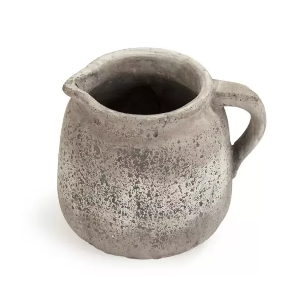 Zentique Terracotta Grey Decorative Pitcher Vase