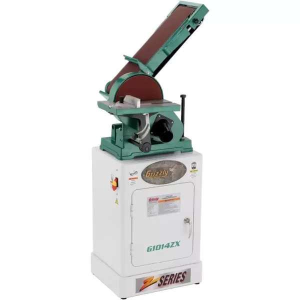 Grizzly Industrial Combination Sander with Cabinet Stand