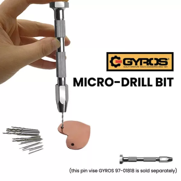 Gyros #61 - #80 High Speed Steel Wire Gauge Drill Bit Dome Set (Set of 20)