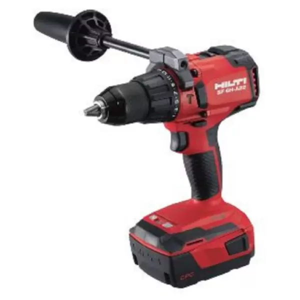 Hilti 22-Volt Lithium-Ion 1/2 in. Cordless Brushless Hammer Drill Driver SF 6H Kit with 2 Batteries, Charger and Bag