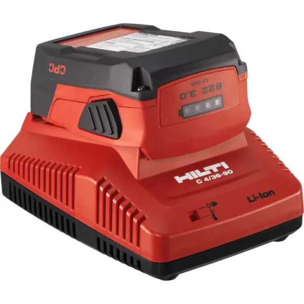 Hilti 18-36-Volt Lithium-Ion 4/36-90 Compact Battery Pack Fast Charger