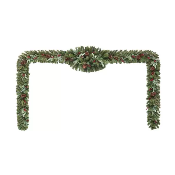 Home Accents Holiday 17 ft. Woodmoore Unlit Artificial Christmas Garland