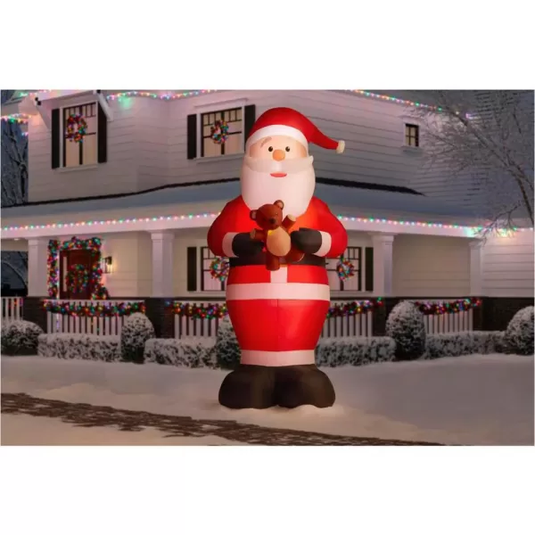 Home Accents Holiday 12 ft. Giant Inflatable Santa with LED Lights