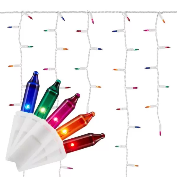 Home Accents Holiday 300 Light Multi-Color Icicle High Density Plus Heavy Duty String Light