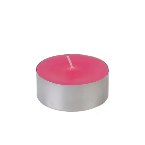 Zest Candle 2.25 in. Hot Pink Mega Oversized Tealights Candles (12-Box)
