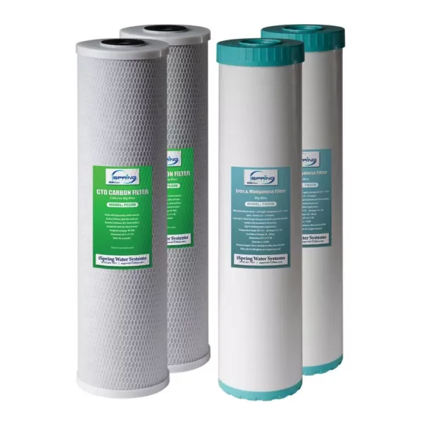 ISPRING 2-Stage 20 in. Whole House 1-Year Supply Fits WGB22BM