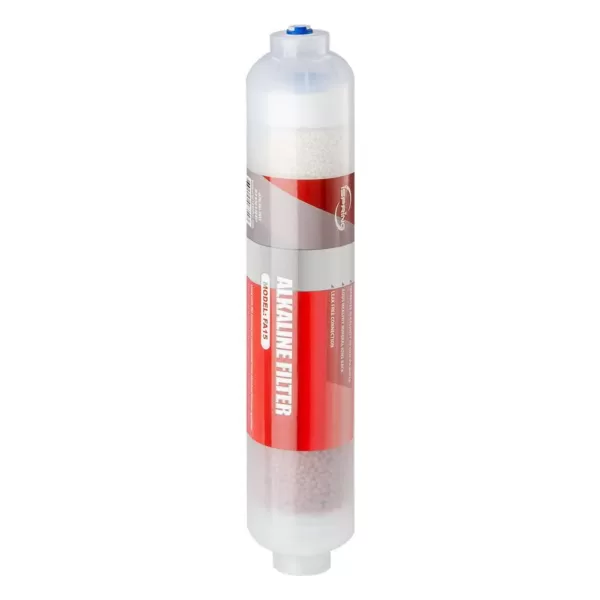 ISPRING FA15 10 in. Inline 3-Layer Alkaline Replacement Water Filter Cartridge with Mineral Balls, Calcite and Corosex