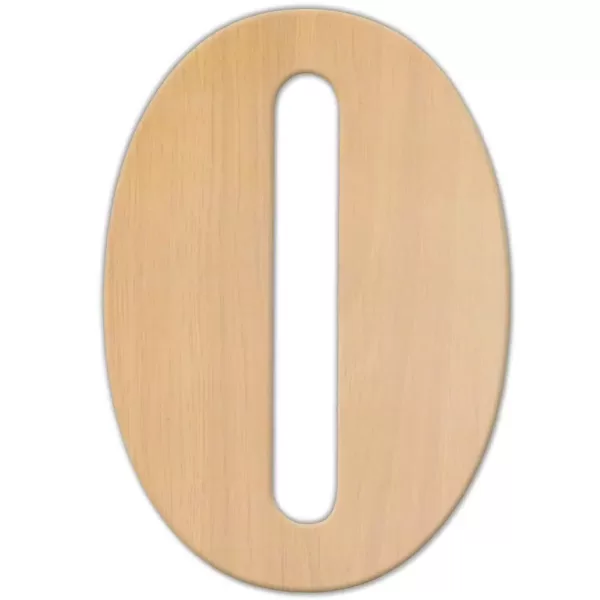 Jeff McWilliams Designs 23 in. Oversized Unfinished Wood Letter (O)