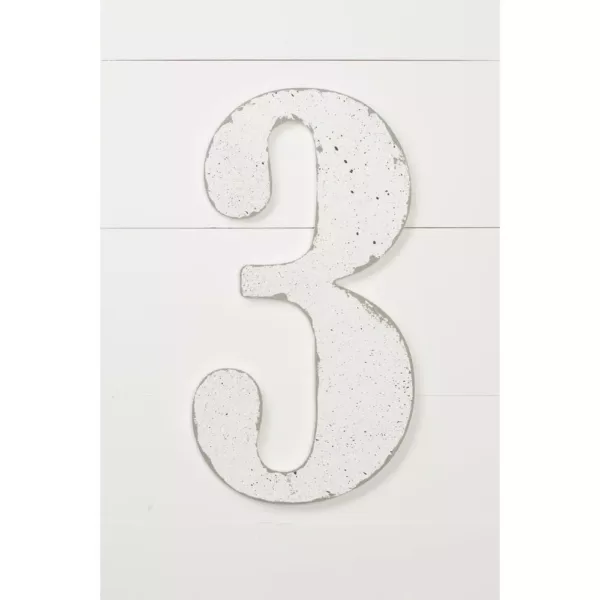 Jeff McWilliams Designs 18 in. Oversized Unfinished Wood Number "3"