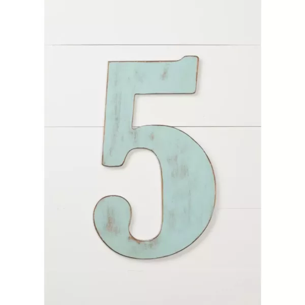 Jeff McWilliams Designs 18 in. Oversized Unfinished Wood Number "5"