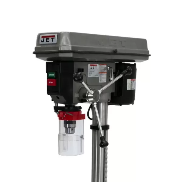 Jet 3/4 HP 15 in. Floor Standing Drill Press with Worklight, 16-Speed, 115-Volt, J-2500