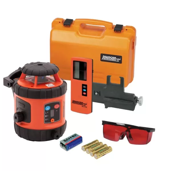 Johnson Self-Leveling Rotary Laser Level with Detector