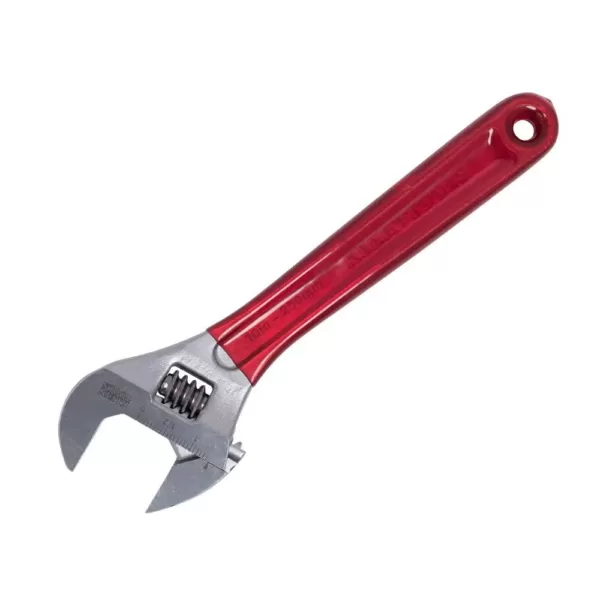Klein Tools 1-5/16 in. Extra Capacity Adjuatable Wrench with Plastic Dipped Handle