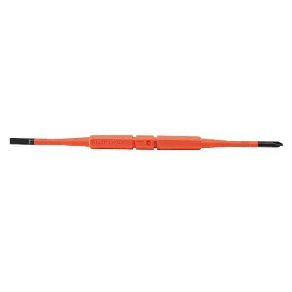 Klein Tools 2-in-1 Insulated Flip-Blade Screwdriver, #1 Phillips, 3/16 in. Slotted