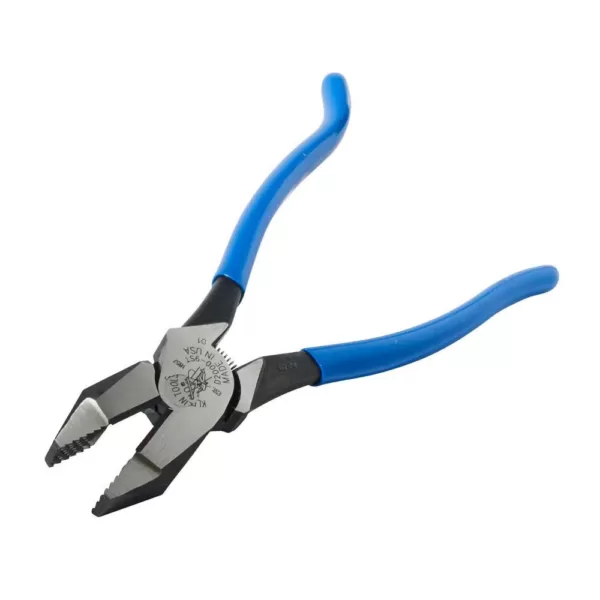 Klein Tools 9 in. High Leverage Ironworker's Pliers for Heavy Duty Cutting