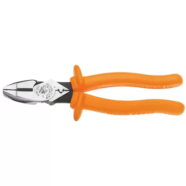 Klein Tools 9 in. Insulated Side Cutting Crimping Pliers