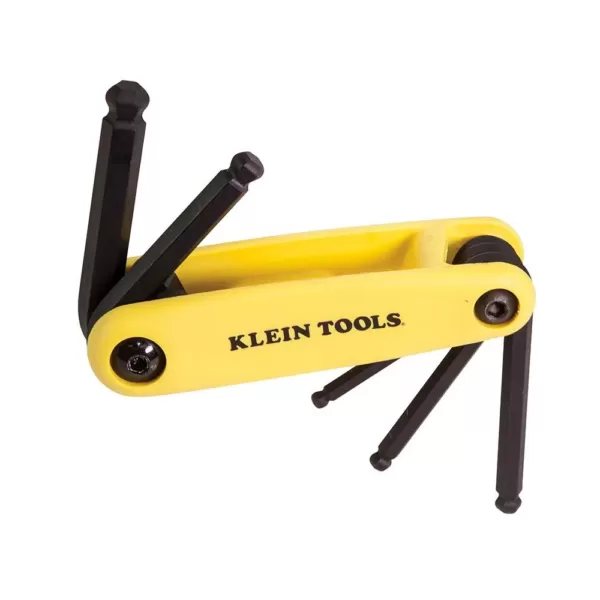 Klein Tools 5 in. Sizes Grip-It Ball Hex Key Set