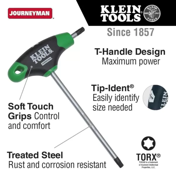 Klein Tools T10 Torx 6 in. Journeyman T-Handle