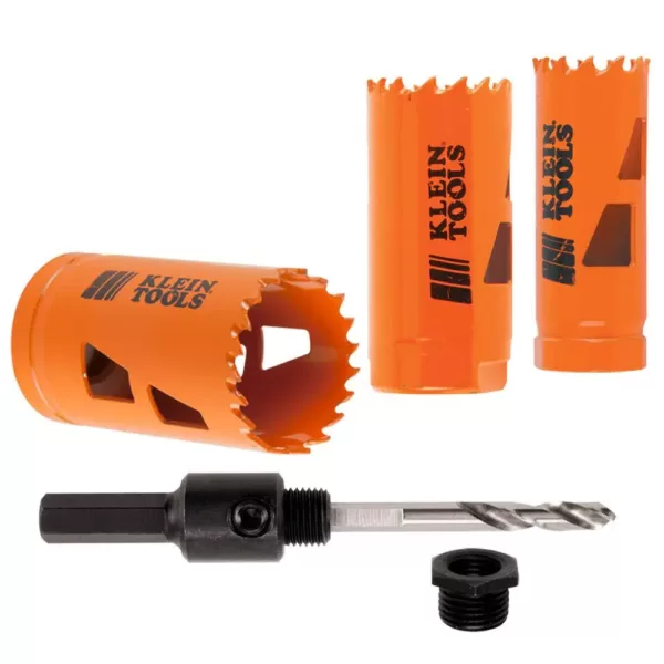 Klein Tools Hole Saw Set with Arbor (3-Piece)