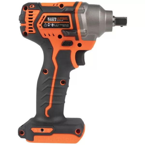 Klein Tools Battery-Operated Compact Impact Wrench, 1/2 in. Detent Pin, Tool Only
