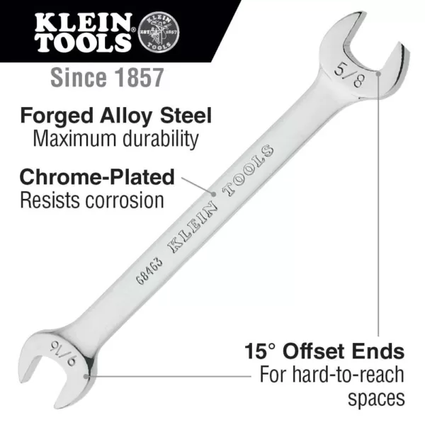 Klein Tools Open-End Wrench Set (5-Piece)