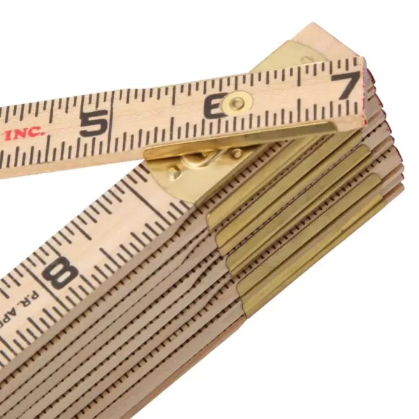 Klein Tools 6 ft. Wood Folding Ruler with Extension