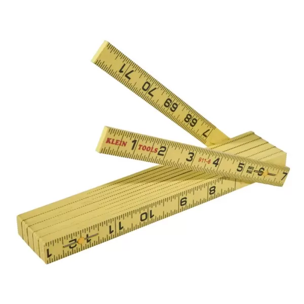 Klein Tools 6 ft. Fiberglass Folding Ruler