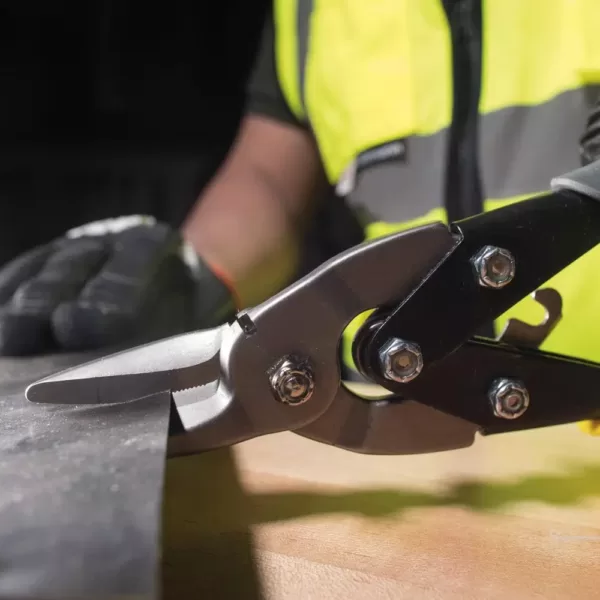 Klein Tools Right-Cut Aviation Snips with Wire Cutter