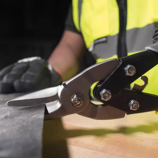 Klein Tools Straight Cutting Aviation Snips with Wire Cutter