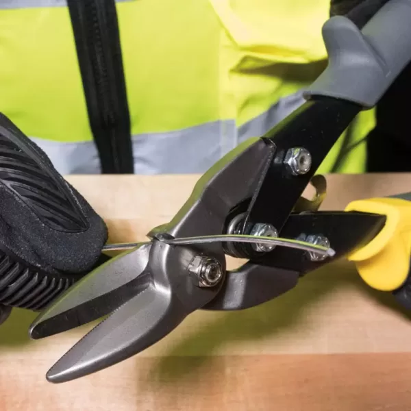 Klein Tools Straight Cutting Aviation Snips with Wire Cutter