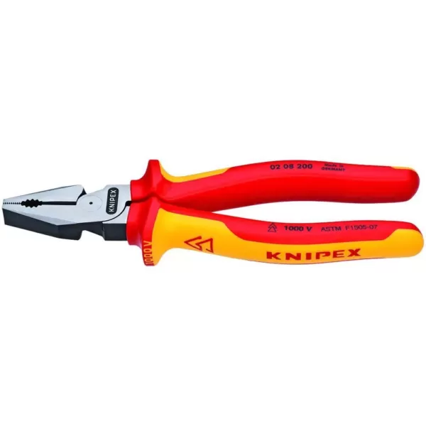 KNIPEX 8 in. High Leverage Cross Cut Insulated Combination Pliers