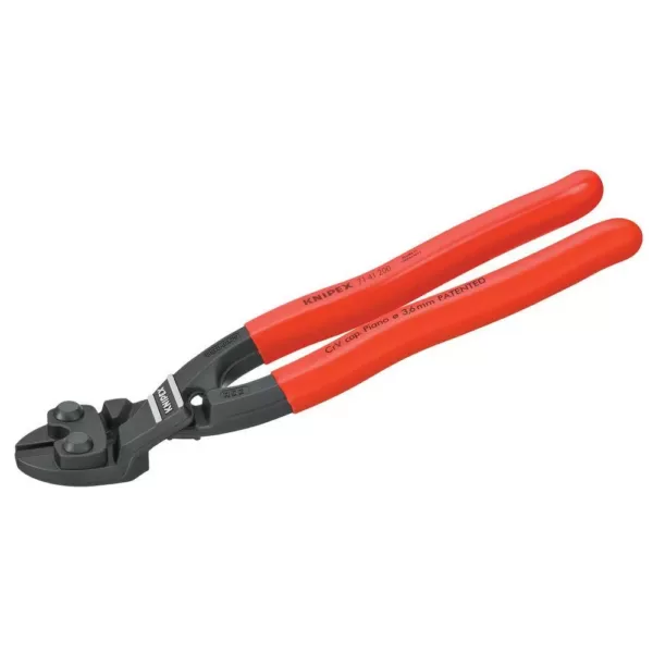 KNIPEX 8 in. Angled High Leverage Cobolt Cutting Pliers with Notch
