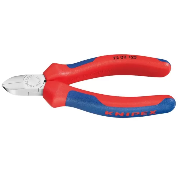 KNIPEX 5 in. Diagonal Flush Cutters with Comfort Grip