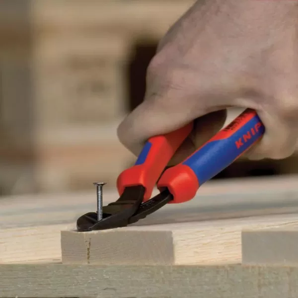 KNIPEX 10 in. High Leverage Angled Diagonal Cutters-Comfort Grip