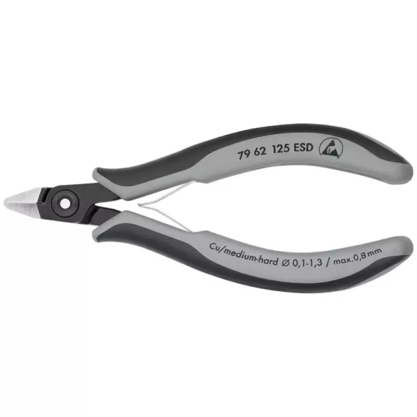 KNIPEX 5 in. Precision Electronics Diagonal Cutters with ESD Handles