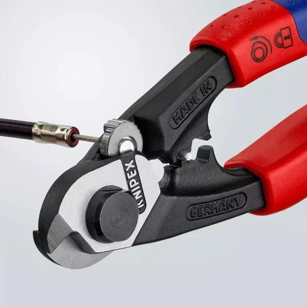 KNIPEX 7.5 in. Wire Rope Cutters with Comfort Grip Handles