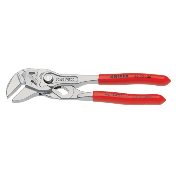 KNIPEX Heavy Duty Forged Steel 6 in. Pliers Wrench with Nickel Plating