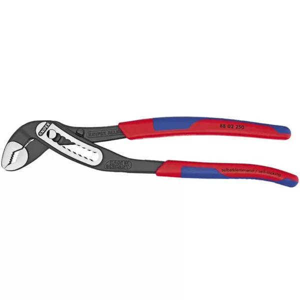 KNIPEX Heavy Duty Forged Steel 10 in. Alligator Pliers with 61 HRC Teeth and Multi-Component Comfort Grip